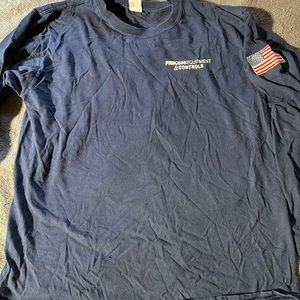 Mens Gildan PEC long sleeve work shirt - Large